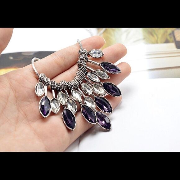 💕 New sparkling crystal drop bib necklace 💕 - Picture 6 of 6